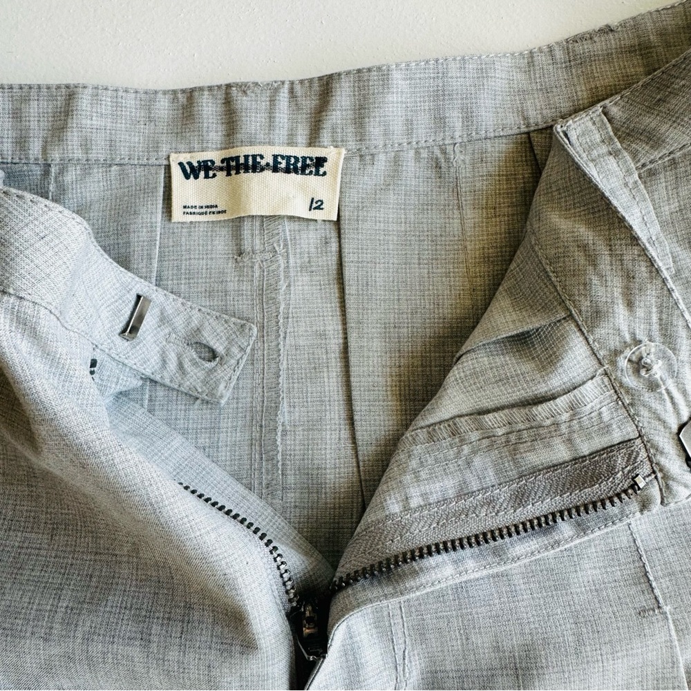 We the Free Free People Pleaded Skirt Gray Size 12 New - Picture 7 of 8